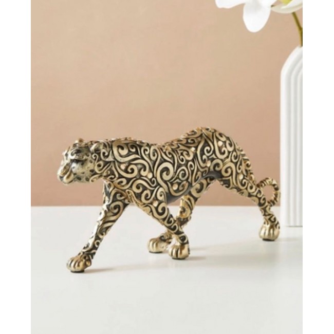 تحفه ديكور فهد مزخرف من راتنج مثالي للمكتب -L6150 تحفه ديكور فهد مزخرف من راتنج مثالي للمكتب -L6150