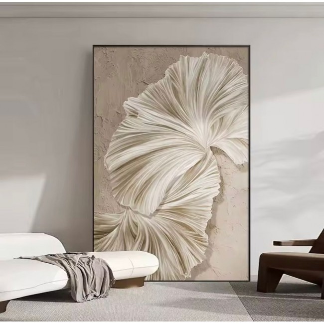 لوحه جداريه 3d كالنفس باطار خشبي اسود -L6935