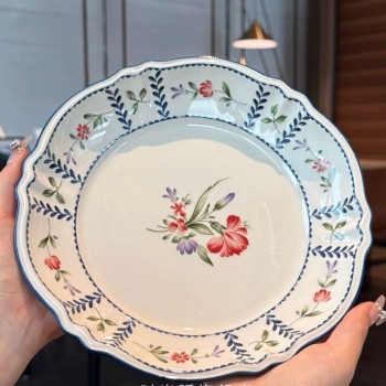 صحن سيراميك مورد على الطراز الفرنسي-6295