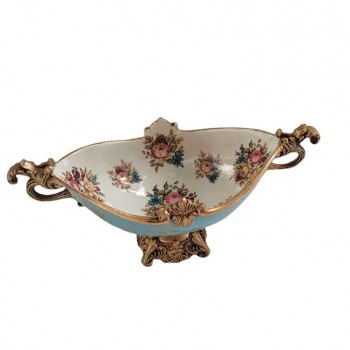 صحن تقديم سيراميك فاخر على الطراز الاروبي -6249