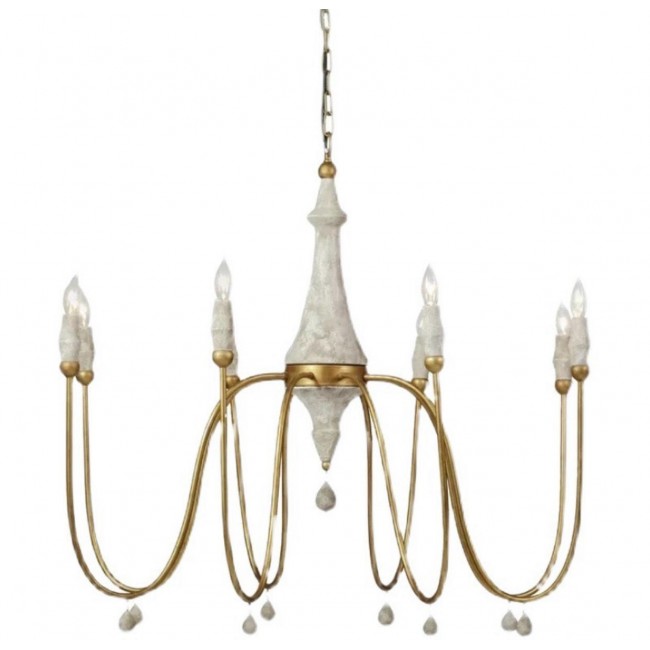 ثريا فنتيج مصنوعه من الخشب الطبيعي والمعدن المشغول ذهبي -90085