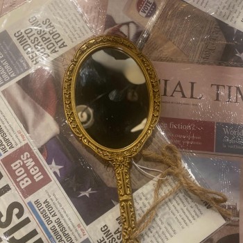 مرايا يد نسائيه كلاسيكيه معدنيه راقيه L3141