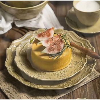 صحن مزخرف من سراميك فخم لمائدة الطعام متوفر الحجميم L3312 صحن مزخرف من سراميك فخم لمائدة الطعام متوفر الحجميم L3312