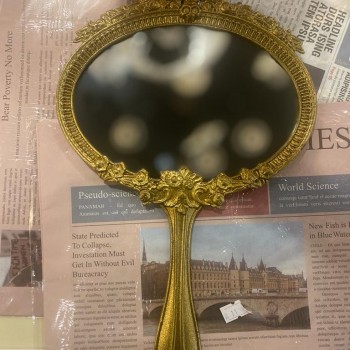 مرايا يد فخمه كلاسيكيه مذهبه معدنيه L3139