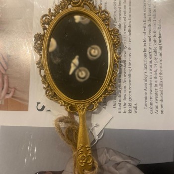 مرايا يد مذهبه معدنيه كلاسيكيه انيقه L3140