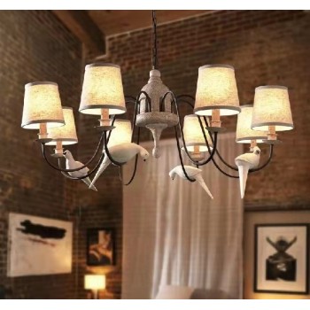 ثريا خشب حفر 8 لمبات ثريا خشب حفر 8 لمبات