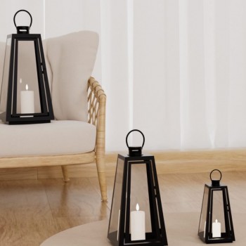 طقم شمعدانات معدني ثلاث قطع كبير طقم شمعدانات معدني ثلاث قطع كبير