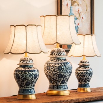 وحدة اضاءه بورسلان بالنقشة الزرقاء متوفره بثلاثة احجام وحدة اضاءه بورسلان بالنقشة الزرقاء متوفره بثلاثة احجام