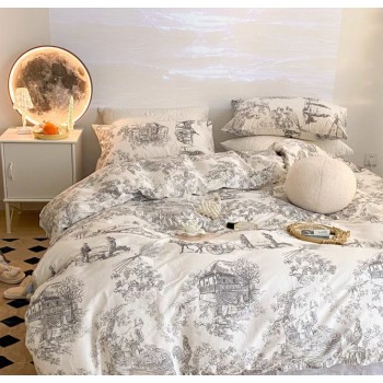 طقم اغطيه سرير قطن طبيعي 100٪ طقم اغطيه سرير قطن طبيعي 100٪