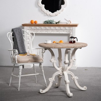 طاولة خدمة خشب طبيعي ابيض شابي شيك ستايل طاولة خدمة خشب طبيعي ابيض شابي شيك ستايل