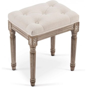 بف مصنوع من الخشب الطبيعي بيج L2032