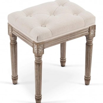 بف مصنوع من الخشب الطبيعي بيج L2032 بف مصنوع من الخشب الطبيعي بيج L2032