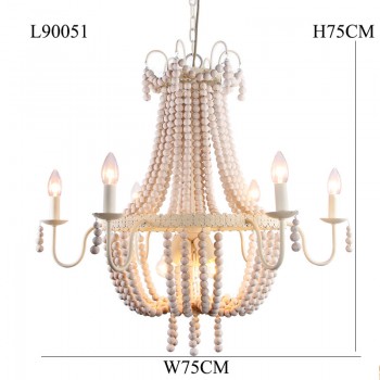 ثريا مصنوعه من الخشب الطبيعي والمعدن L90051