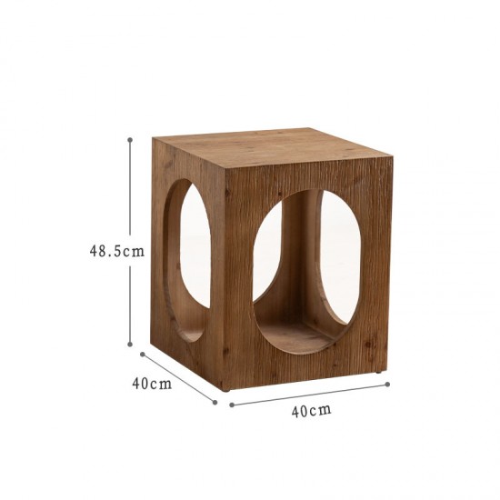 طاوله جانبيه خشب ارتفاع 48.5cm 