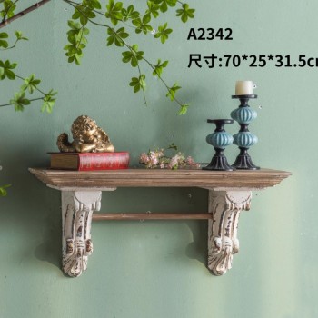 رف خشب حفر يدوي عرض 80cm 