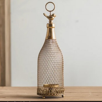 شمعدان معدني مشغول يدويا فنتيج ستايل L2131