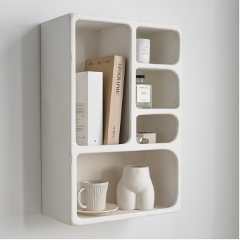 وحدة رفوف خشب جداريه ارتفاع 60cm * عرض 40cm 