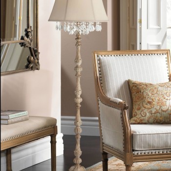 وحدة اضاءه ارضيه خشب حفر يدوي ارتفاع 160cm وحدة اضاءه ارضيه خشب حفر يدوي ارتفاع 160cm