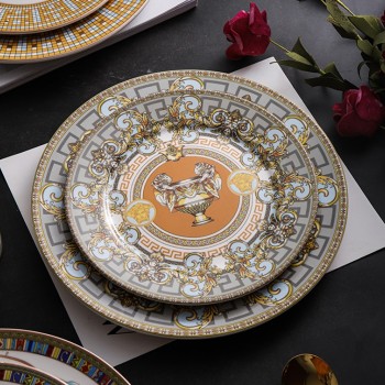 صحن تقديم بورسلان هيرمز متوفر بحجمين 