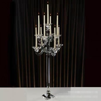 شمعدان كريستال 9 قواعد ارتفاع 110cm