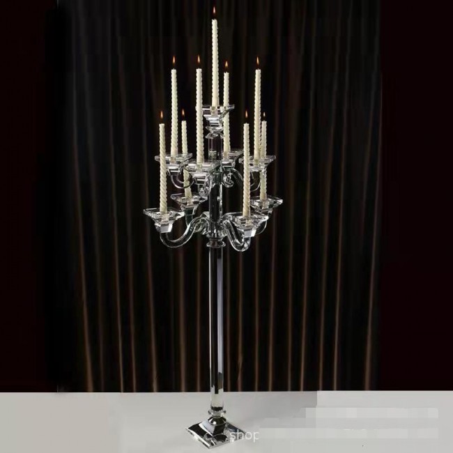 شمعدان كريستال 9 قواعد ارتفاع 110cm
