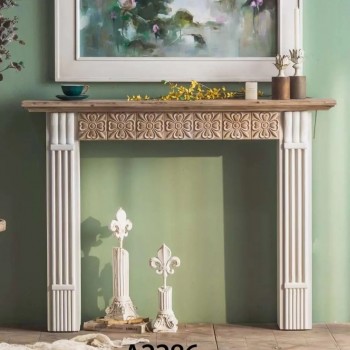 كونسول مدخل خشب طبيعي حفر 