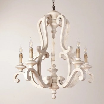 ثريا مصنوعه من الخشب الطبيعي L90019 متوفر بحجمين 