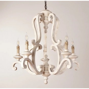 ثريا مصنوعه من الخشب الطبيعي L90019 متوفر بحجمين 