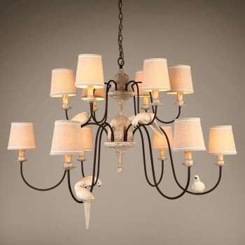 ثريا مصنوعه من الخشب الطبيعي والمعدن L90066