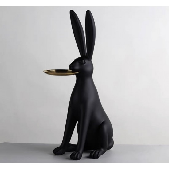 تحفة ارنب بصينيه تقديم معدنيه حجم 70cm 