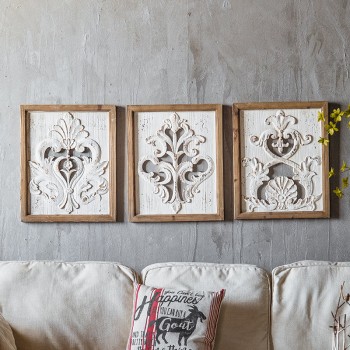 لوحات خشب حفر يدوي شابي شيك ستايل لوحات خشب حفر يدوي شابي شيك ستايل