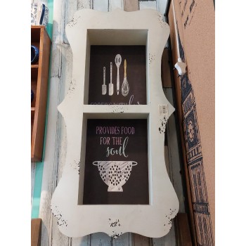 لوحة رفوف جداريه خشب بارزه 40cm * 80cm لوحة رفوف جداريه خشب بارزه 40cm * 80cm