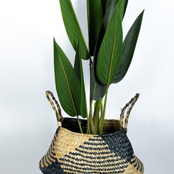 سلة مصنوعه من الخوص الطبيعي ارتفاع 45cm