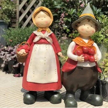 تحفة سيراميك بتصميم ولد او بنت ريفي ارتفاع 60cm تحفة سيراميك بتصميم ولد او بنت ريفي ارتفاع 60cm