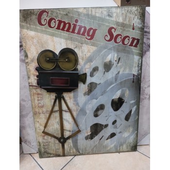 لوحة خشب بمجسم كاميرا معدني فنتيج ستايل 80cm *60cm-k79 لوحة خشب بمجسم كاميرا معدني فنتيج ستايل 80cm *60cm-k79