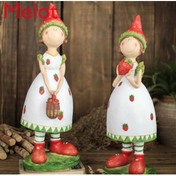 تحفة سيراميك بتصميم ريفي فراوله تحفة سيراميك بتصميم ريفي فراوله