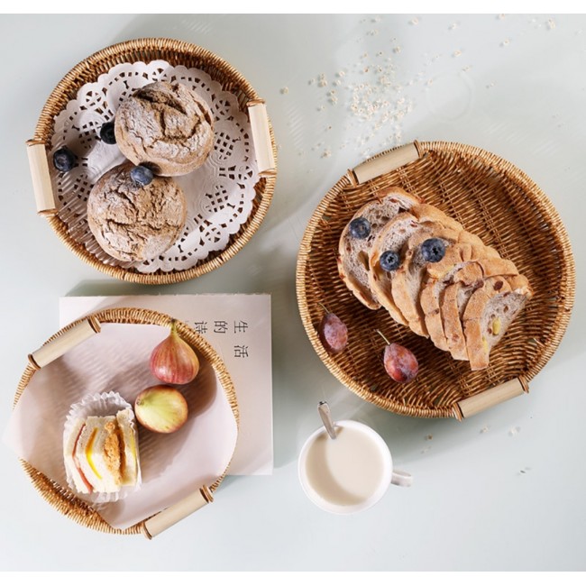 صواني ريفيه من الخوص الطبيعي مدور متوفر بثلاث مقاسات صواني ريفيه من الخوص الطبيعي مدور متوفر بثلاث مقاسات