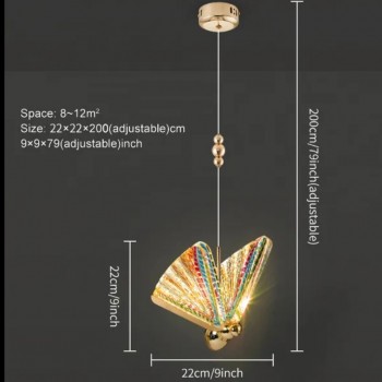 اضاءه سقف فراشه كريستال Led اضاءه سقف فراشه كريستال Led