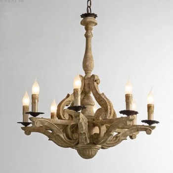 ثريا مصنوعه من الخشب الطبيعي حفر يدوي شابي شيك ثريا مصنوعه من الخشب الطبيعي حفر يدوي شابي شيك