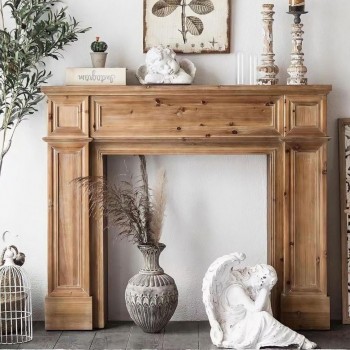 كونسول مدفأه خشب طبيعي L1604