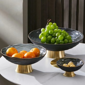 صحون تقديم زجاج متوفر بثلاث احجام صحون تقديم زجاج متوفر بثلاث احجام