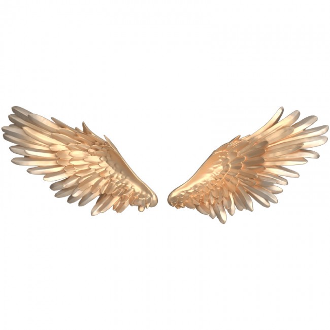 مجسم جداري زوج اجنحه سيراميك