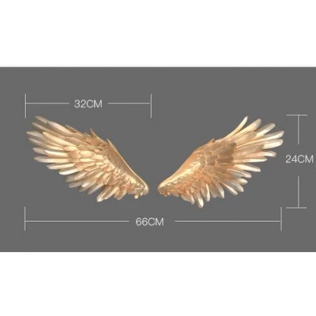 مجسم جداري زوج اجنحه سيراميك