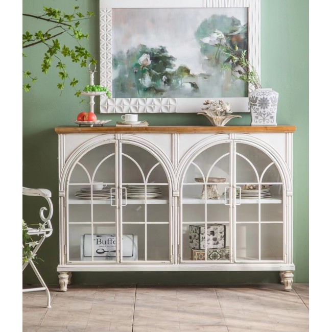 كونسول جذاري خشب شابي شيك ستايل L1560