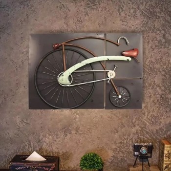 لوحة معدنيه مجسمه فنتيج ستايل 