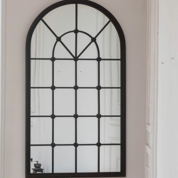 مرايا خشب طبيعي اسود 130cm*70cm