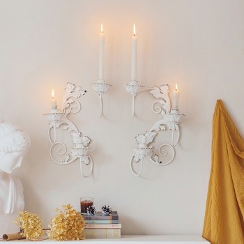 شمعدانات جداريه معدن مشغول يدويا 