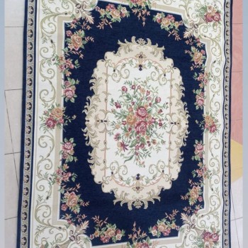 سجاد فاخر طبقتين ريفي كحلي