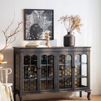 كونسول خشب شابي شيك اسود كونسول خشب شابي شيك اسود