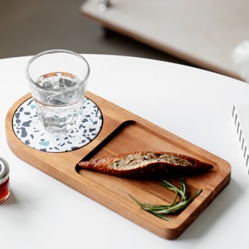 ستاند خشبي تقديم بقاعده كوب رخاميه ستاند خشبي تقديم بقاعده كوب رخاميه